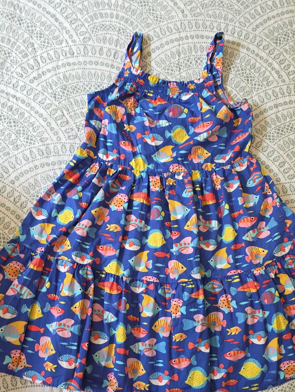 Gymboree Blue Tropical Fish Print Sundress